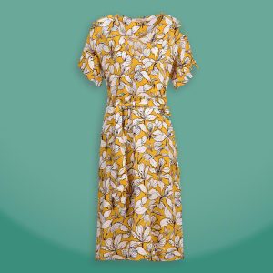 پیراهن زنانه بادی اسپینر رنگ زرد