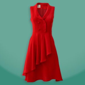 پیراهن زنانه درس ایگو رنگ قرمز