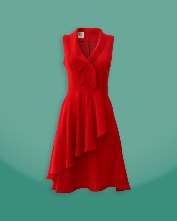 پیراهن زنانه درس ایگو رنگ قرمز